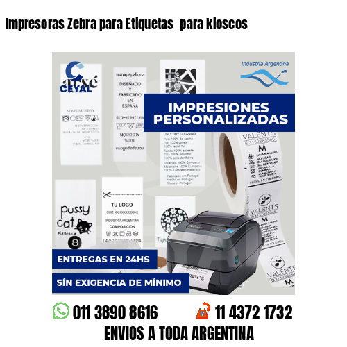 Impresoras Zebra para Etiquetas  para kioscos