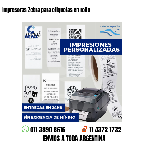 Impresoras Zebra para etiquetas en rollo