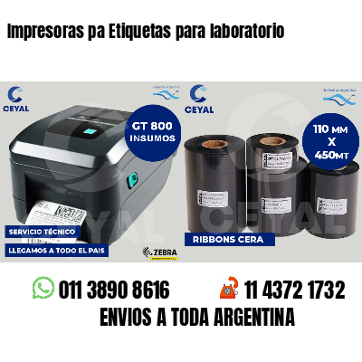 Impresoras pa Etiquetas para laboratorio