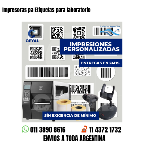 Impresoras pa Etiquetas para laboratorio