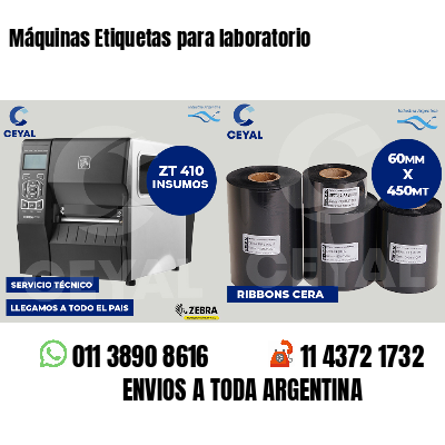 Máquinas Etiquetas para laboratorio