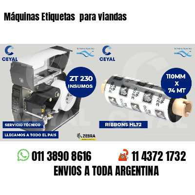 Máquinas Etiquetas  para viandas 