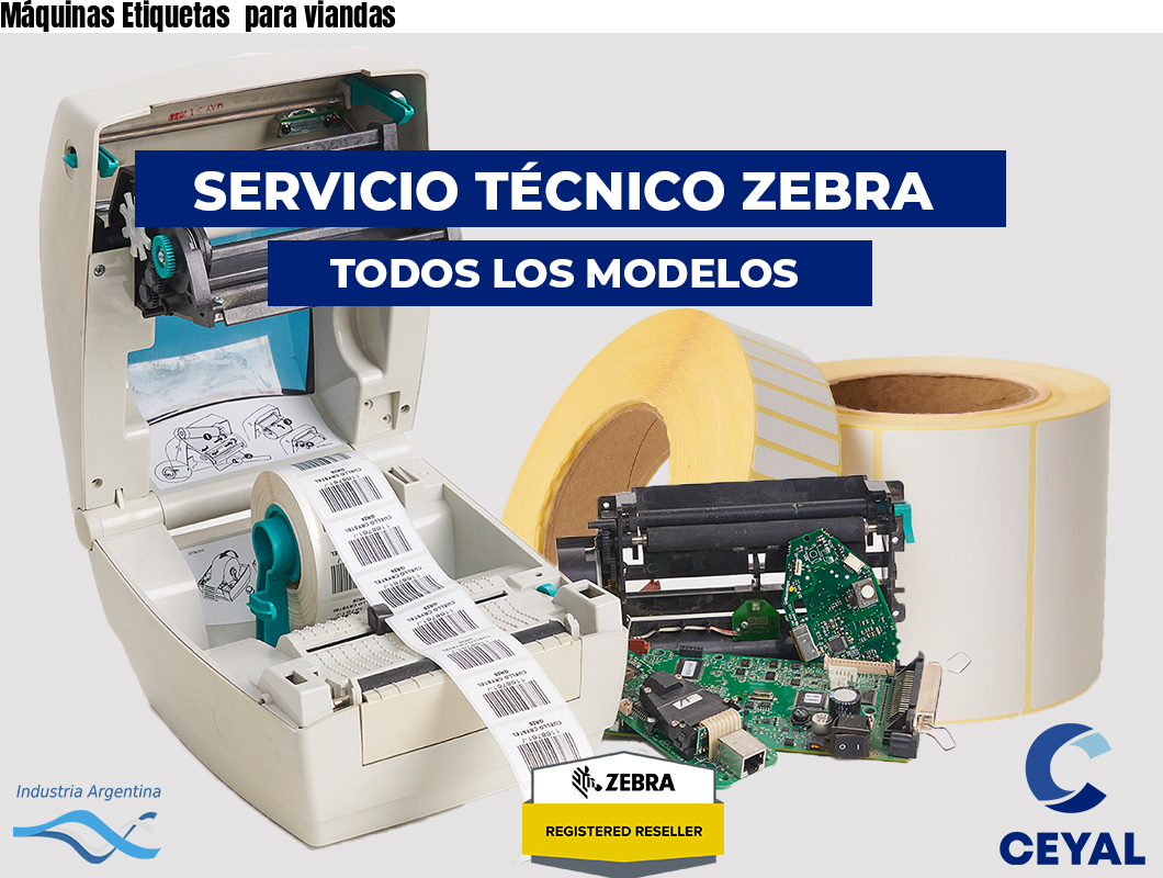 Máquinas Etiquetas  para viandas 