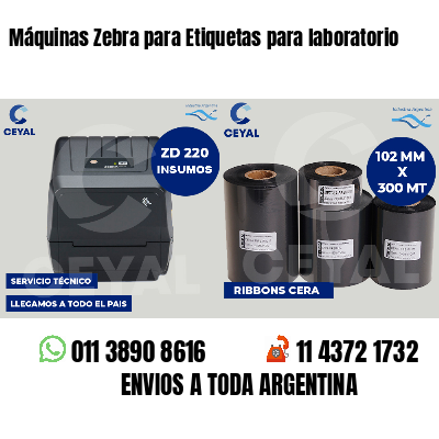 Máquinas Zebra para Etiquetas para laboratorio