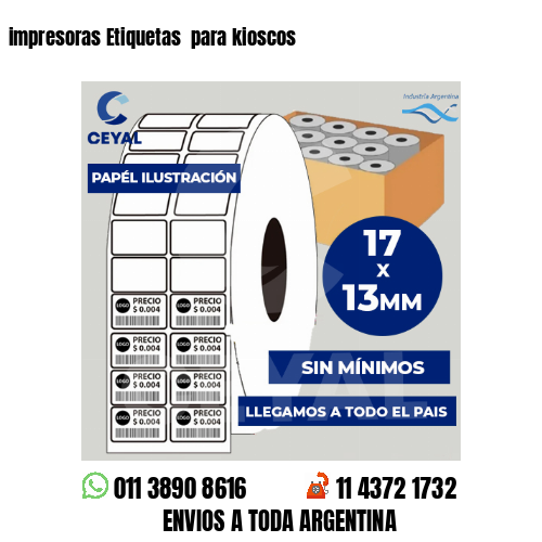 impresoras Etiquetas  para kioscos