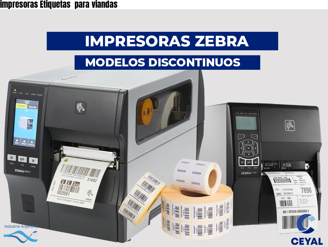impresoras Etiquetas  para viandas 