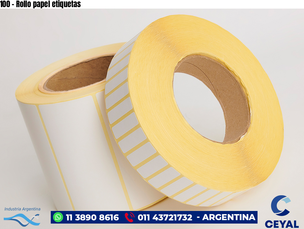 100 – Rollo papel etiquetas