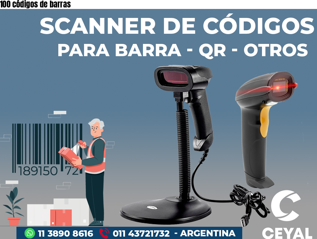 100 códigos de barras