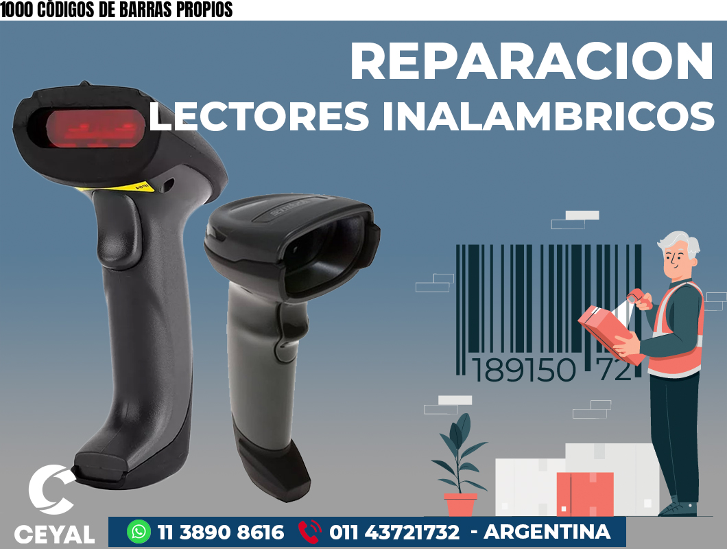 1000 CÓDIGOS DE BARRAS PROPIOS