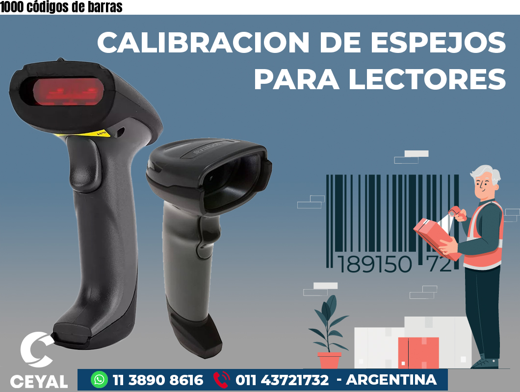 1000 códigos de barras