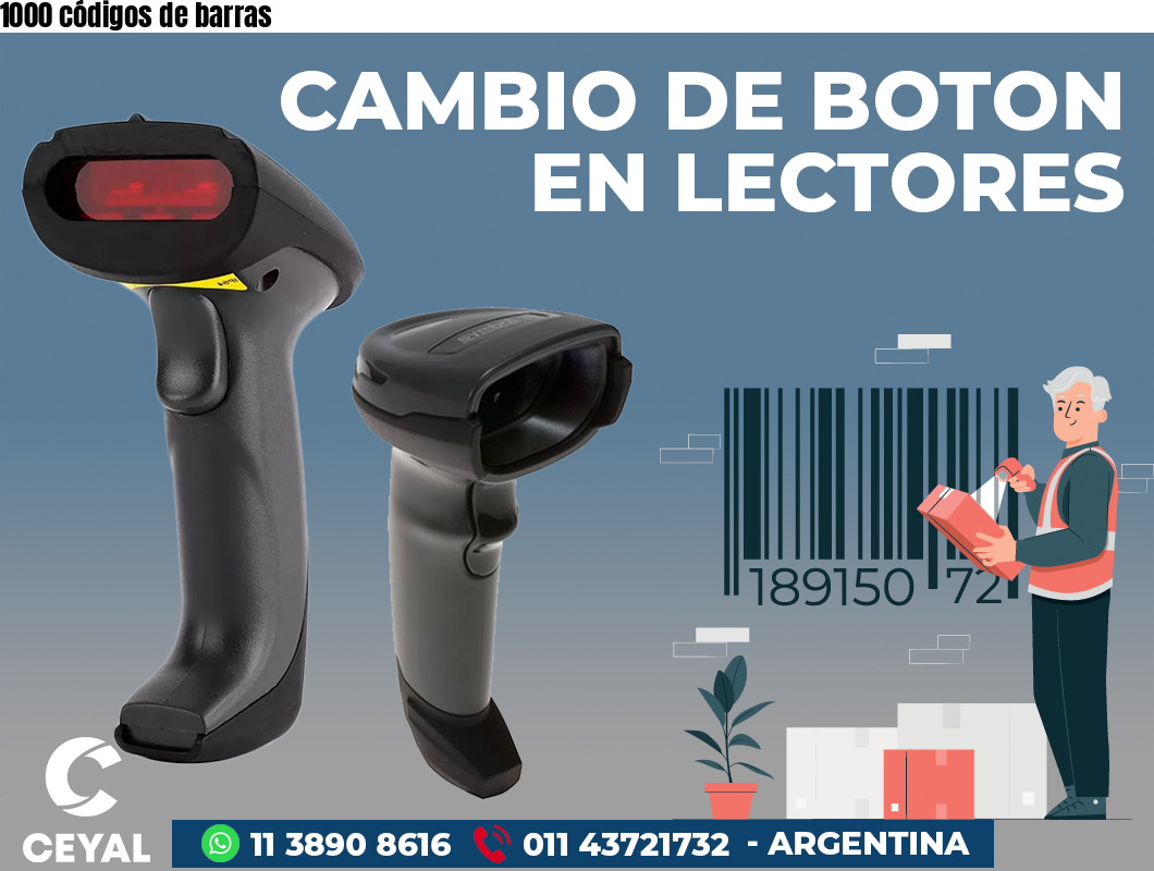 1000 códigos de barras