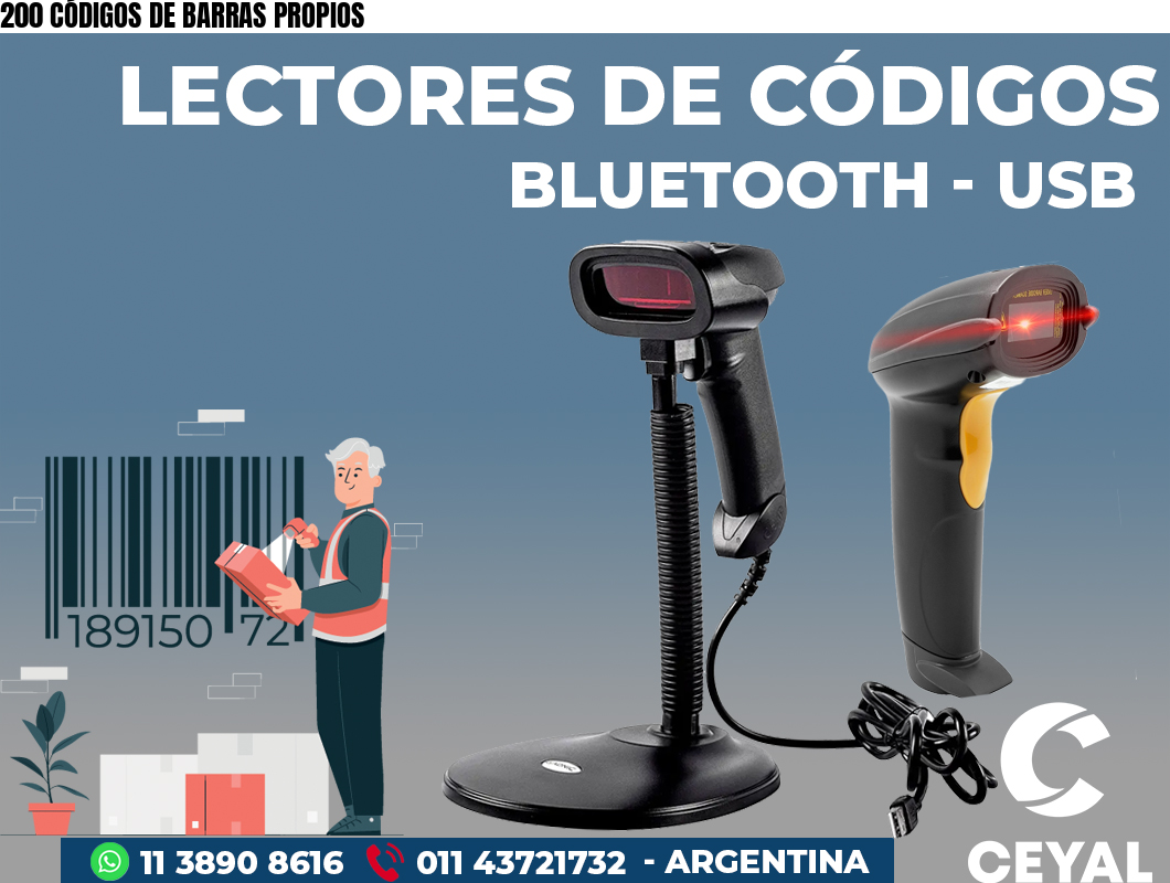 200 CÓDIGOS DE BARRAS PROPIOS