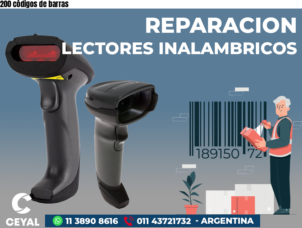 200 códigos de barras