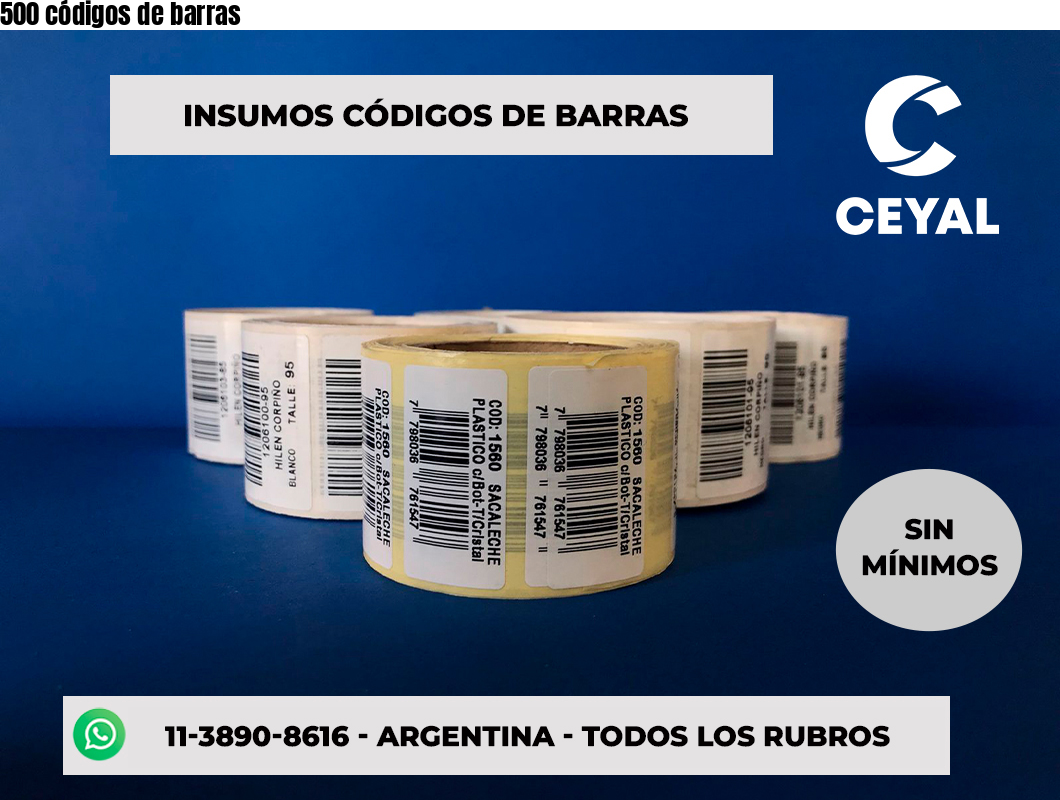 500 códigos de barras