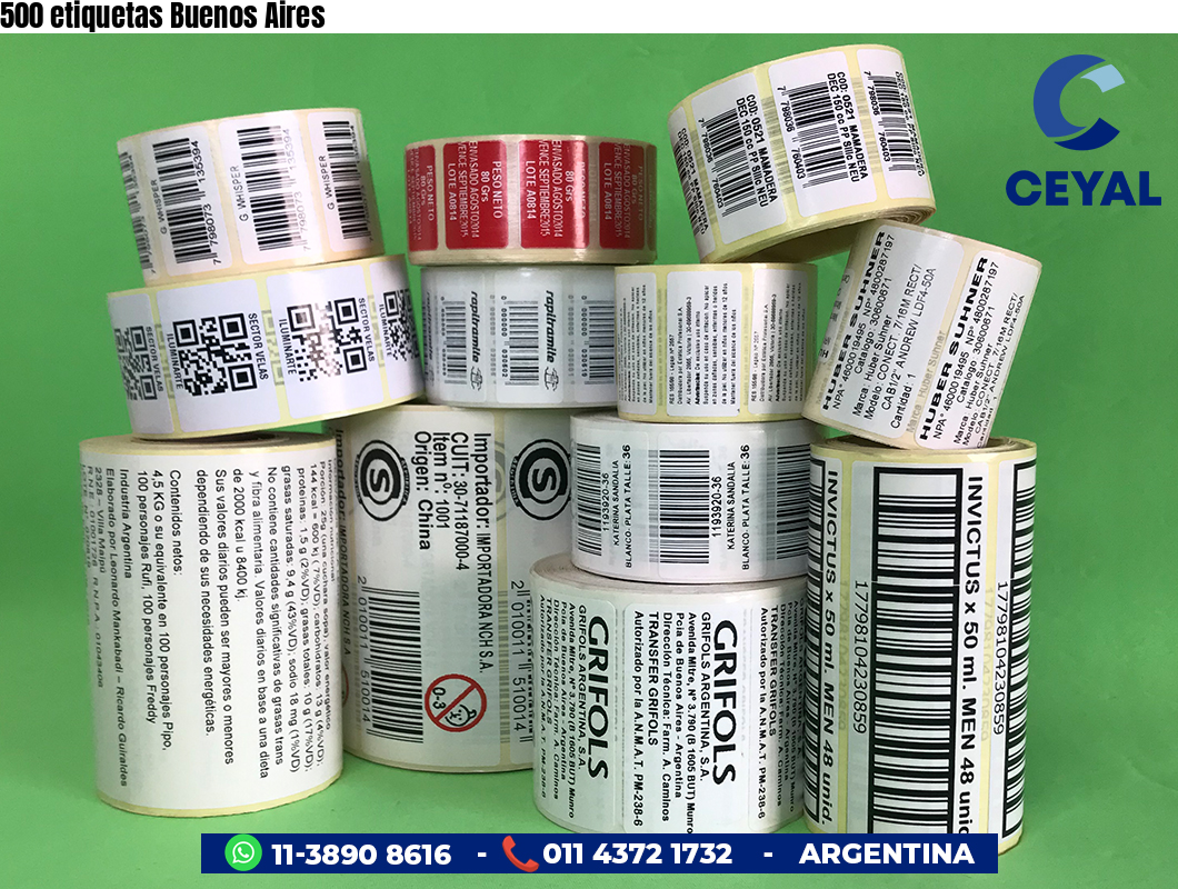 500 etiquetas Buenos Aires