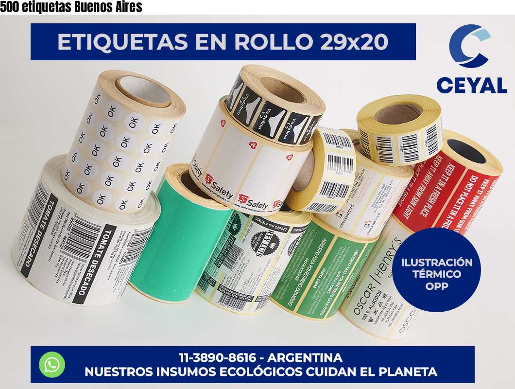 500 etiquetas Buenos Aires