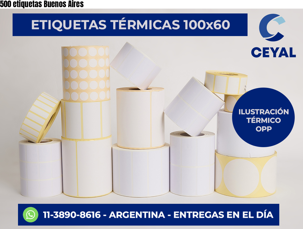 500 etiquetas Buenos Aires