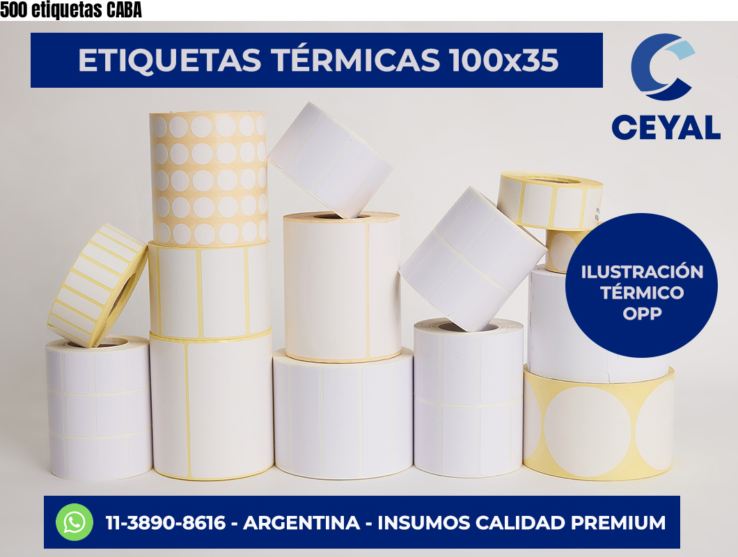 500 etiquetas CABA