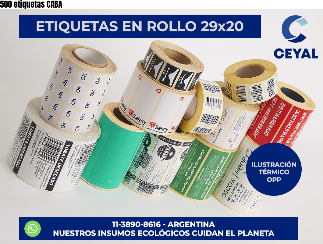 500 etiquetas CABA