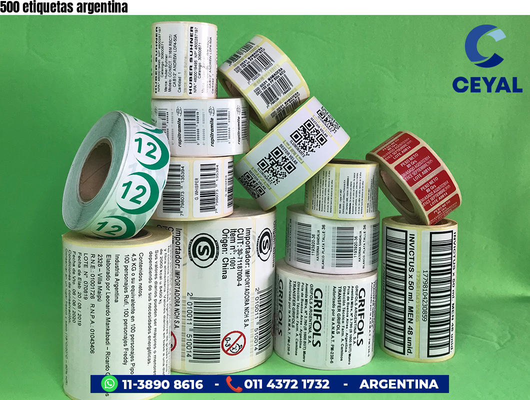 500 etiquetas argentina