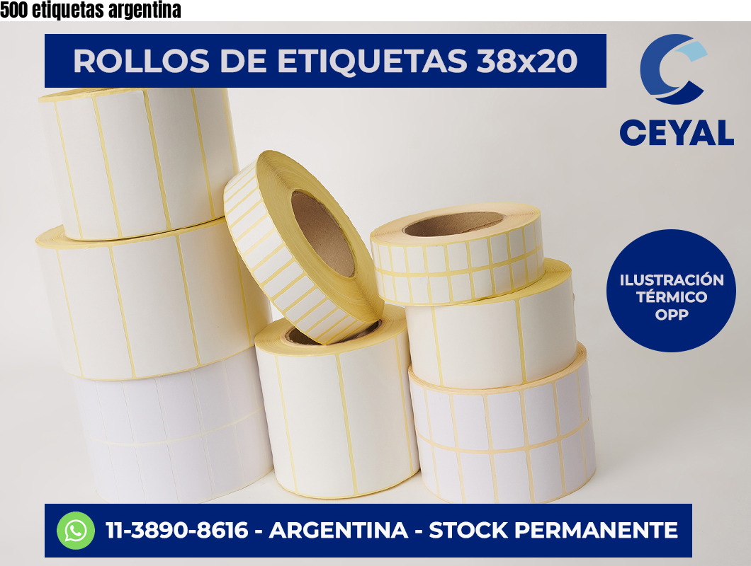 500 etiquetas argentina
