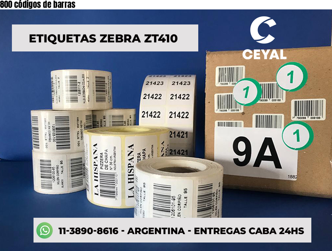 800 códigos de barras
