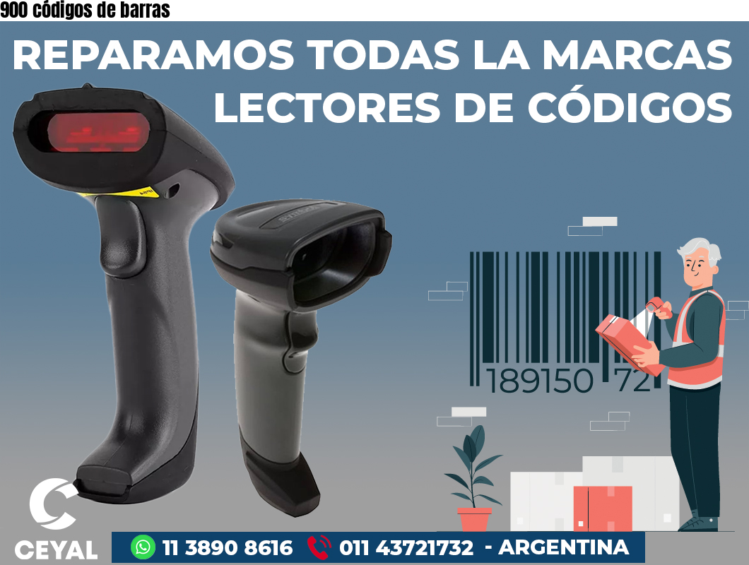 900 códigos de barras