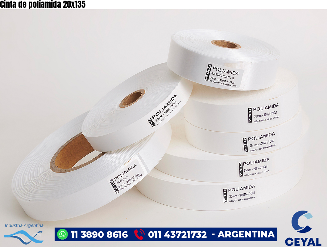Cinta de poliamida 20×135