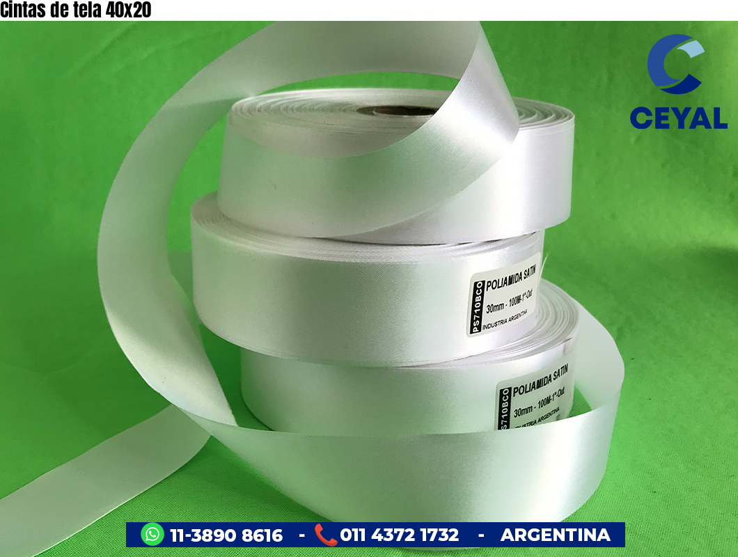 Cintas de tela 40×20