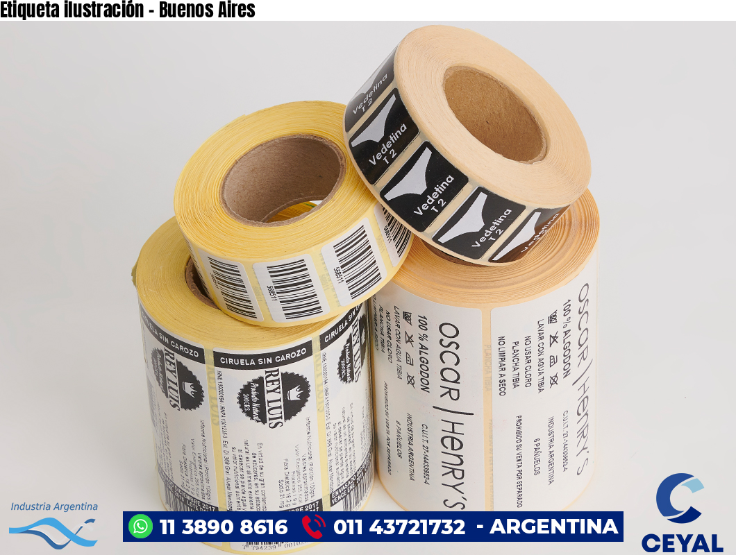 Etiqueta ilustración - Buenos Aires