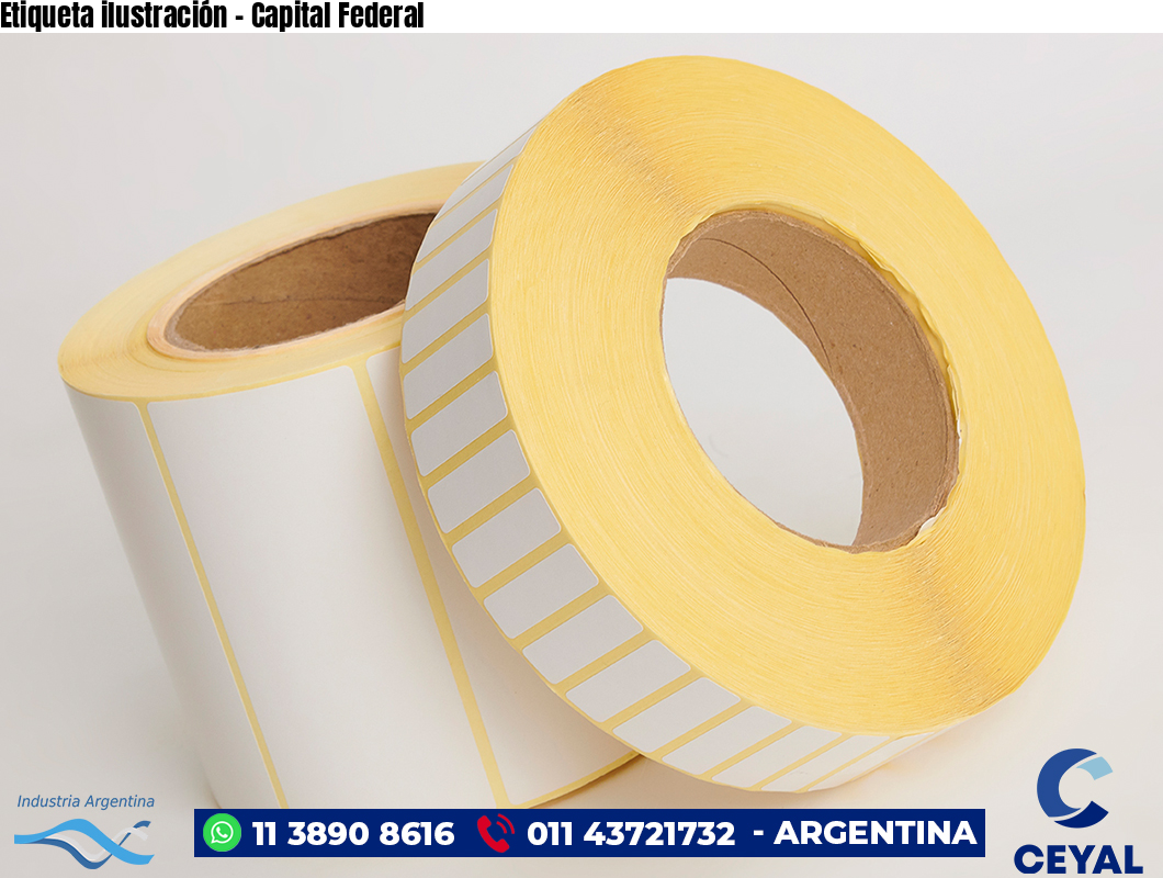 Etiqueta ilustración - Capital Federal