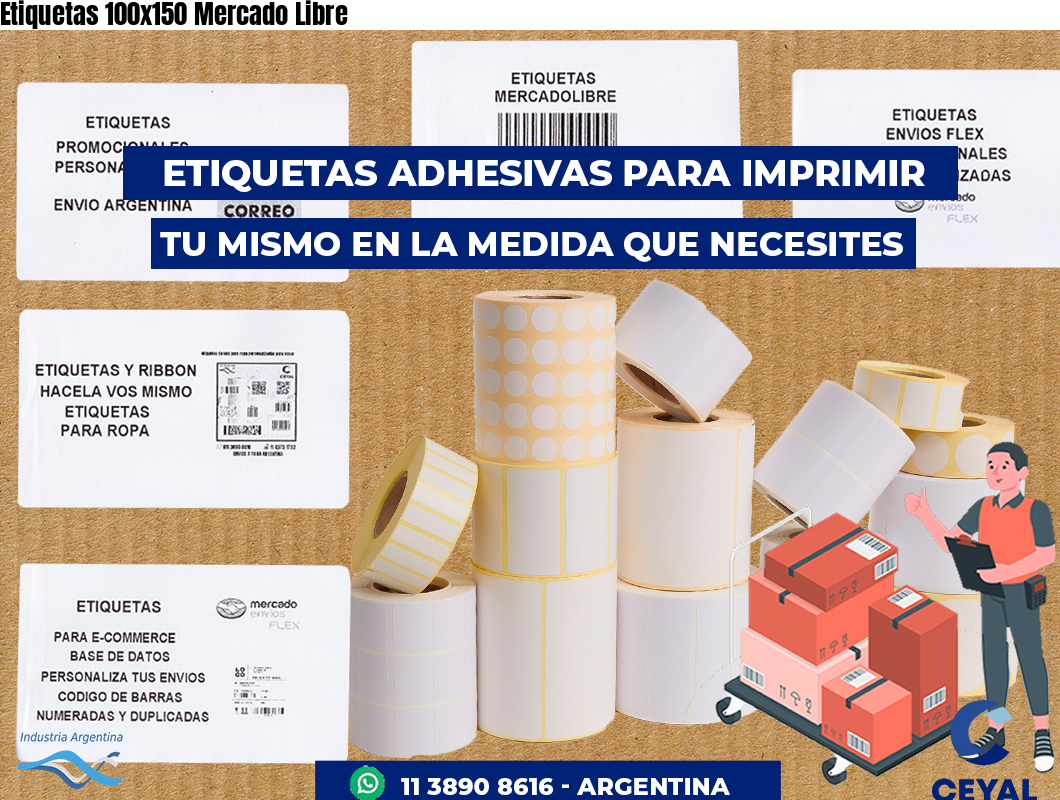 Etiquetas 100x150 Mercado Libre