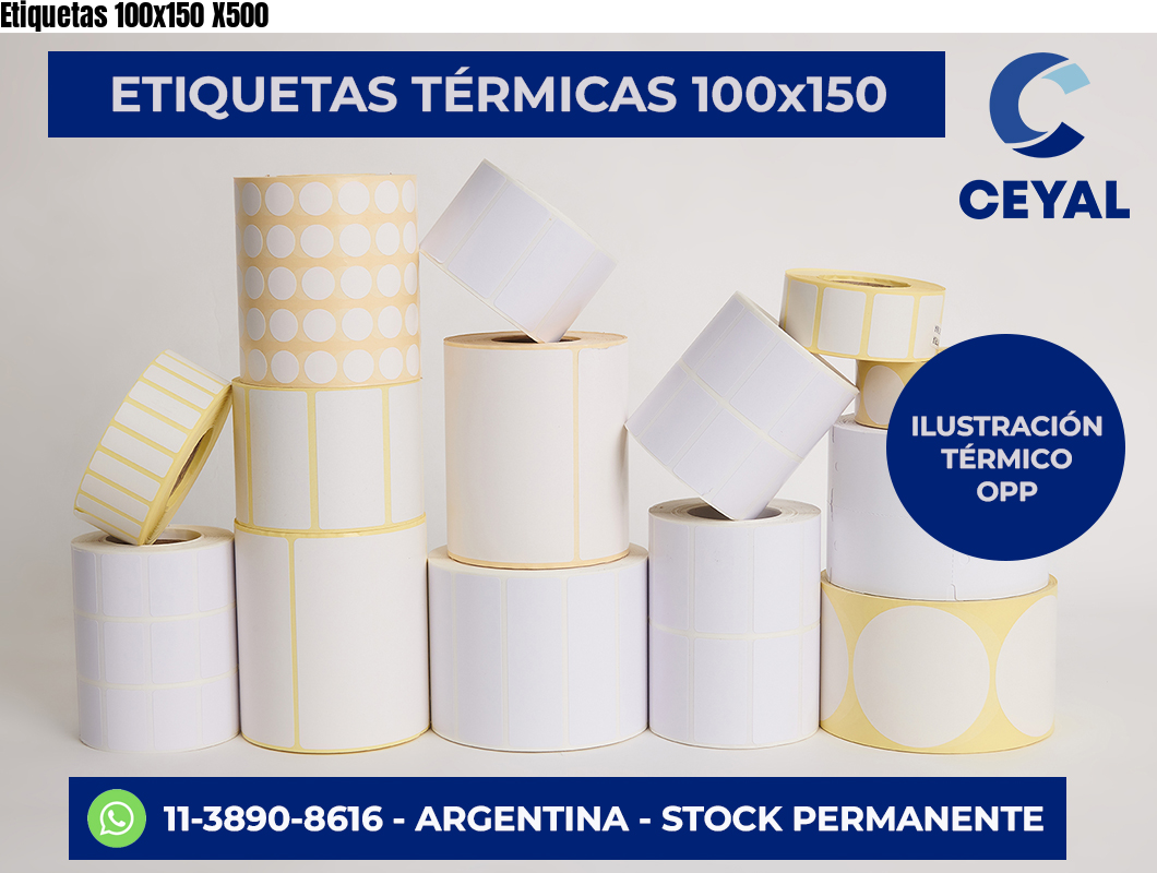 Etiquetas 100×150 X500