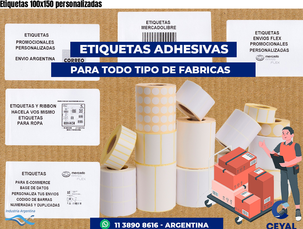 Etiquetas 100x150 personalizadas