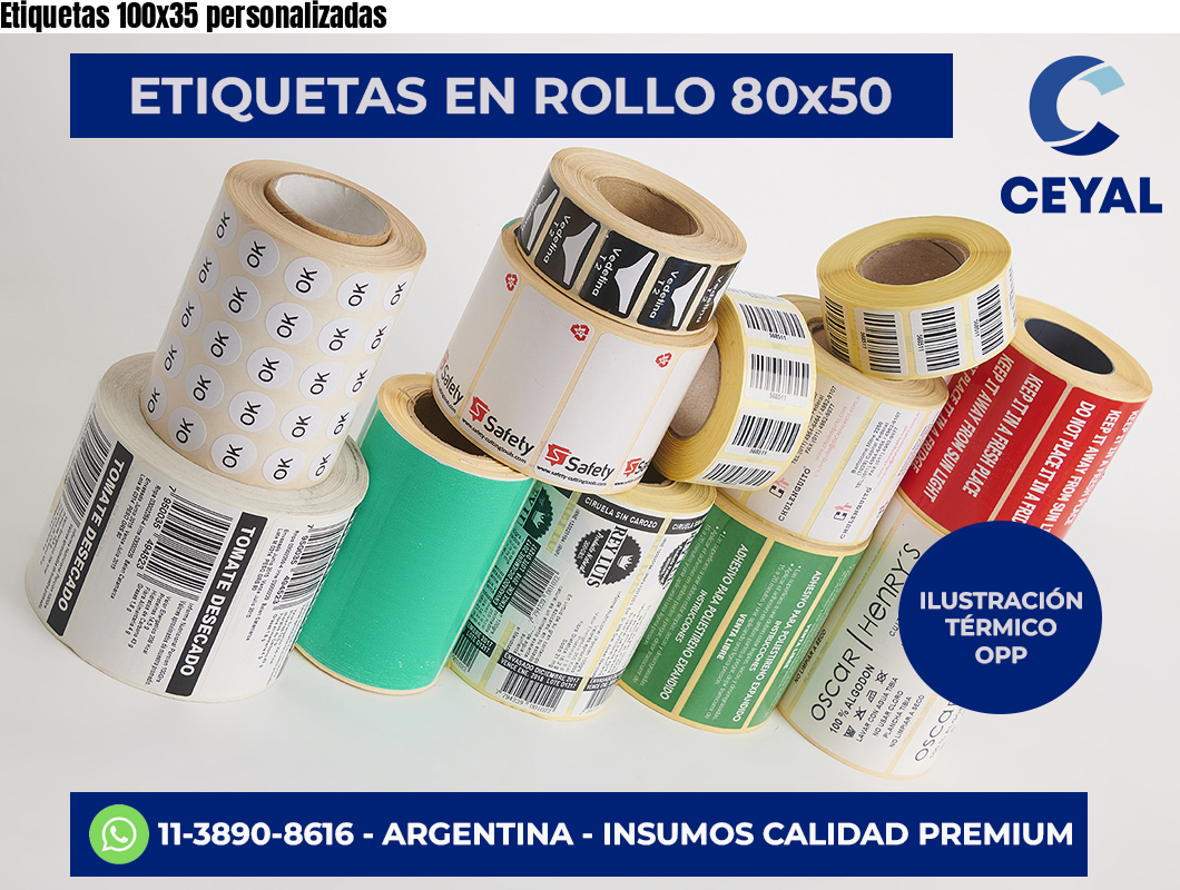 Etiquetas 100×35 personalizadas
