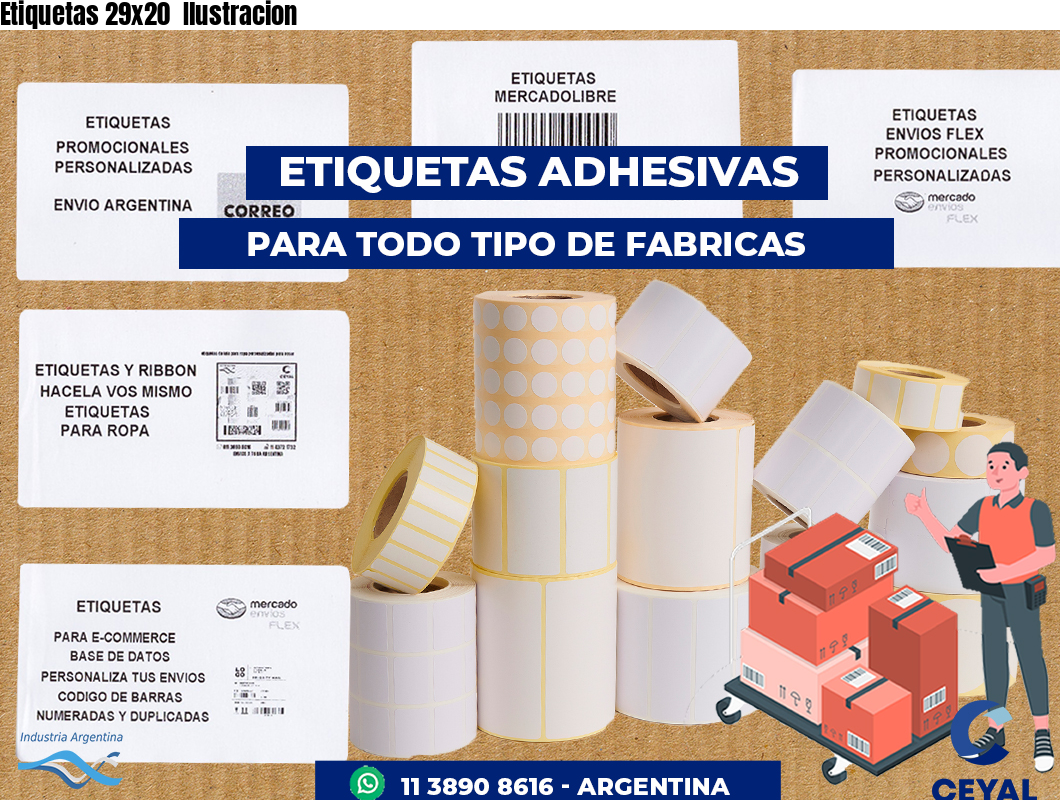 Etiquetas 29x20  Ilustracion