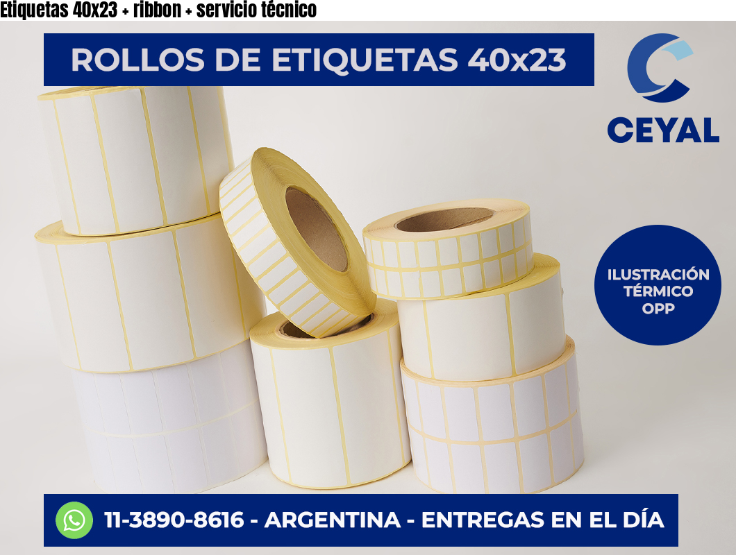 Etiquetas 40×23   ribbon   servicio técnico
