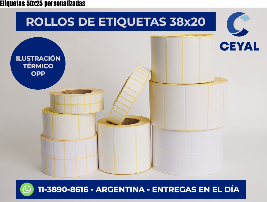 Etiquetas 50×25 personalizadas