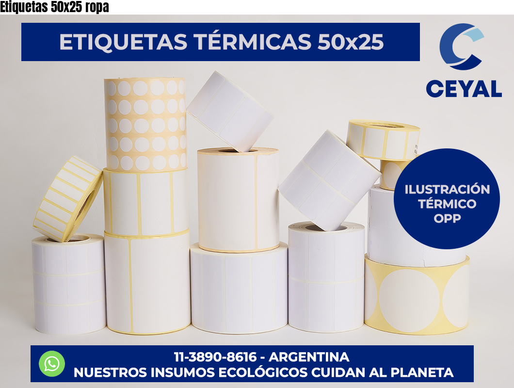 Etiquetas 50×25 ropa