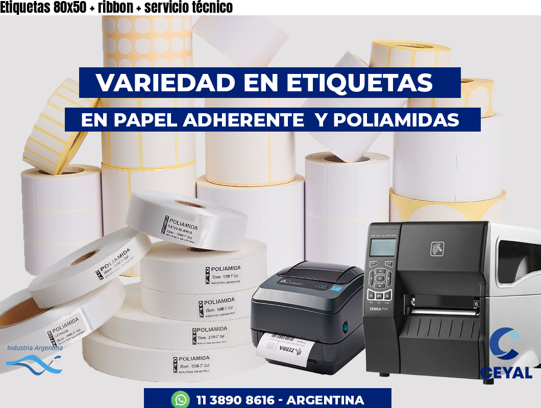 Etiquetas 80x50   ribbon   servicio técnico