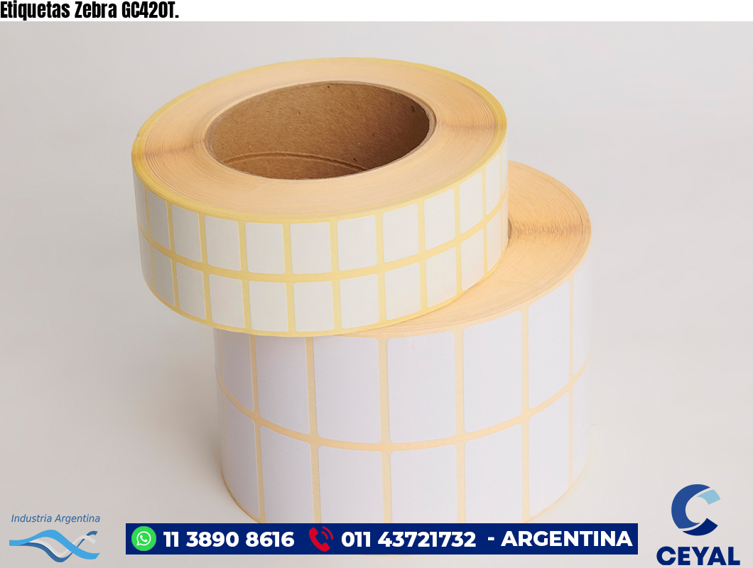 Etiquetas Zebra GC420T.