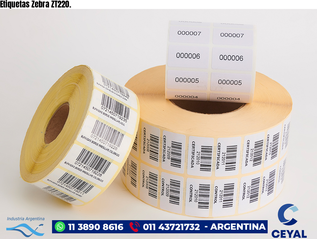 Etiquetas Zebra ZT220.