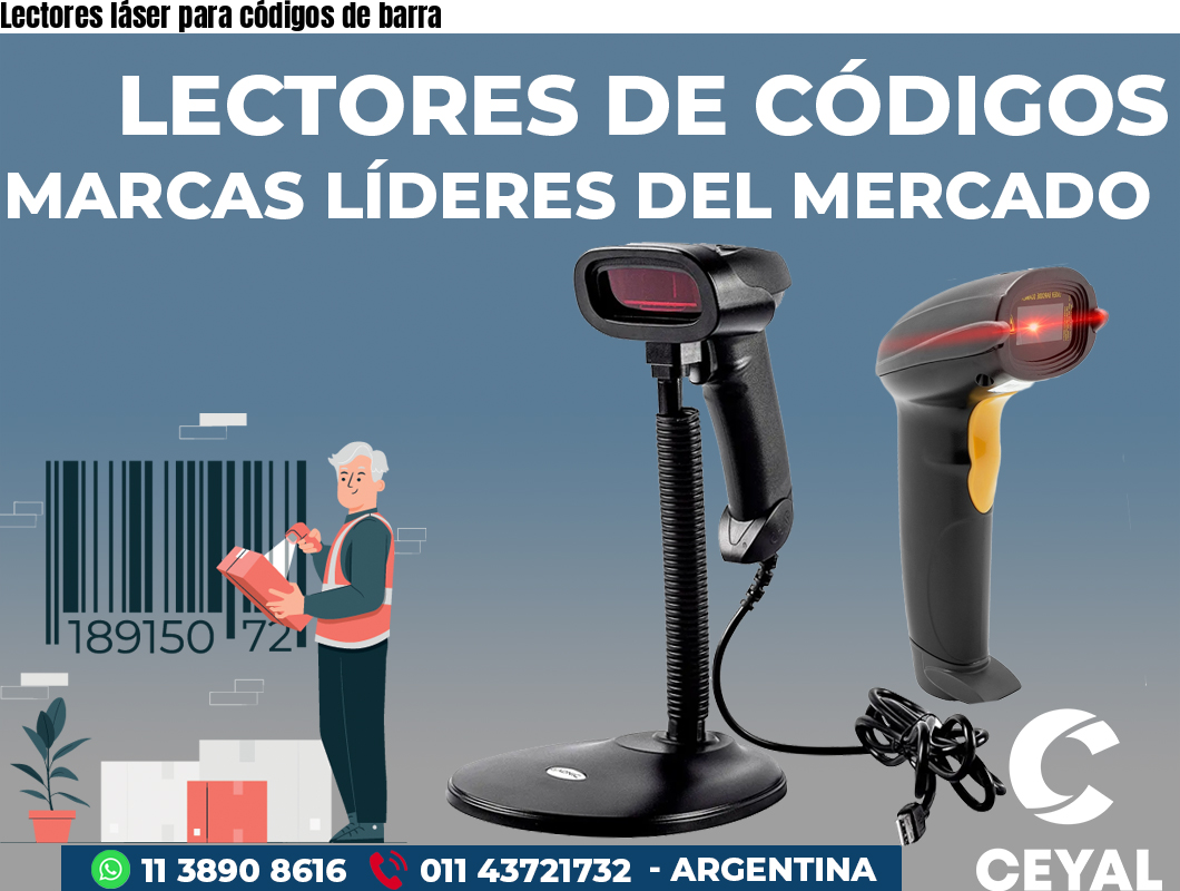 Lectores láser para códigos de barra