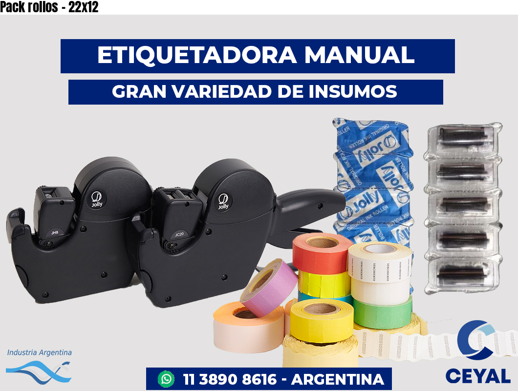 Pack rollos - 22x12