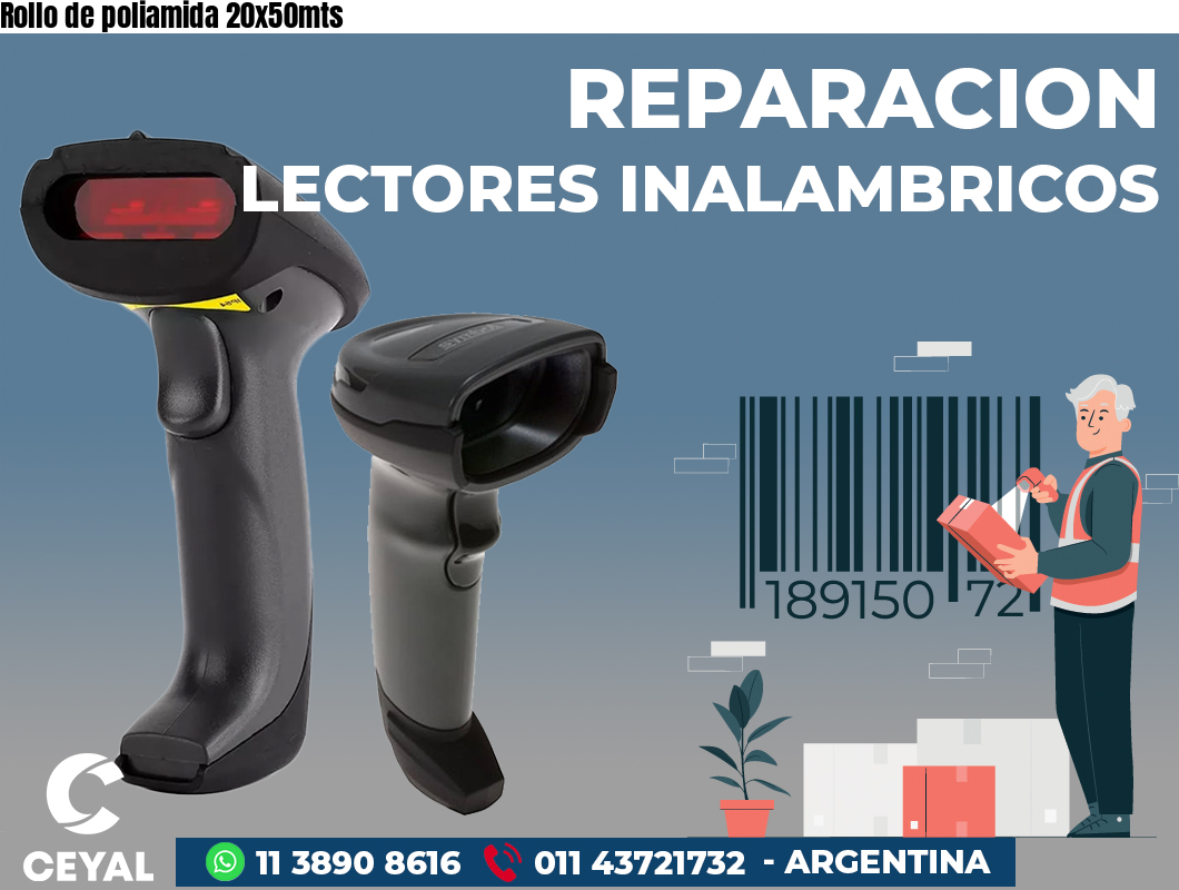Rollo de poliamida 20x50mts