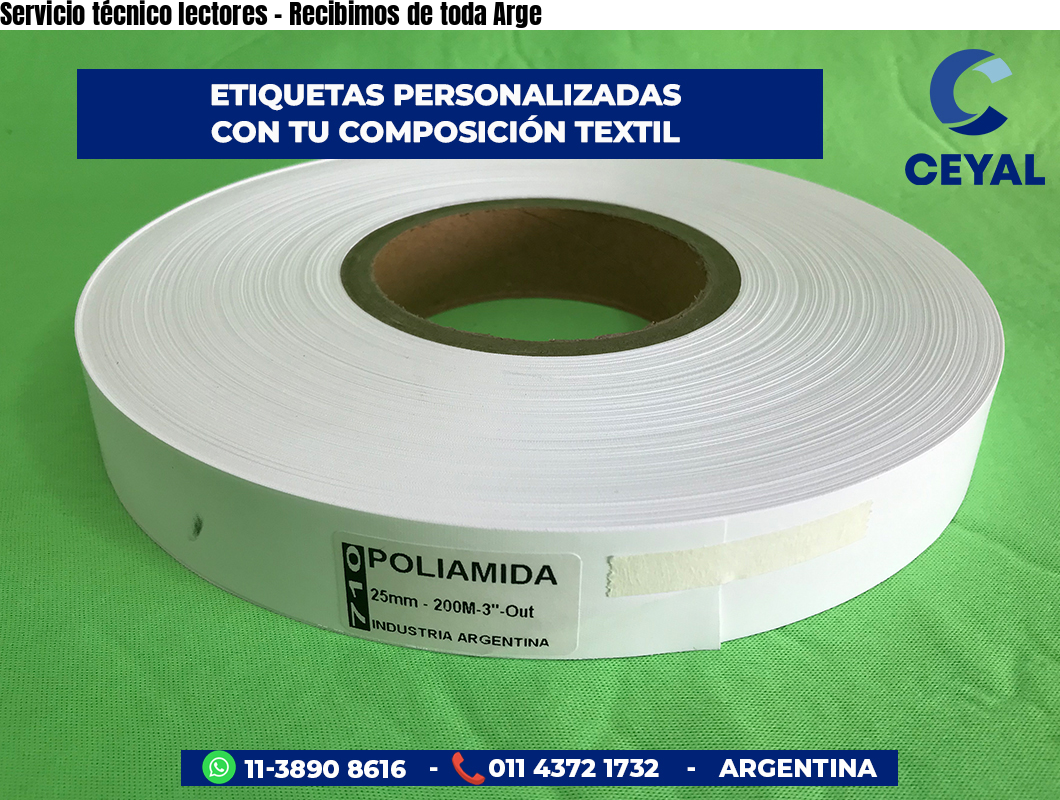 Servicio técnico lectores - Recibimos de toda Arge