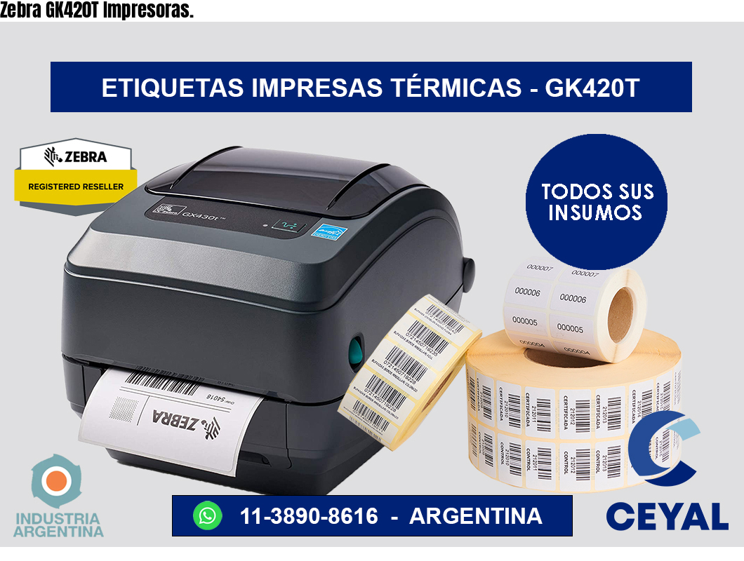 Zebra GK420T Impresoras.
