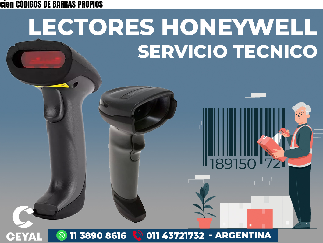 cien CÓDIGOS DE BARRAS PROPIOS