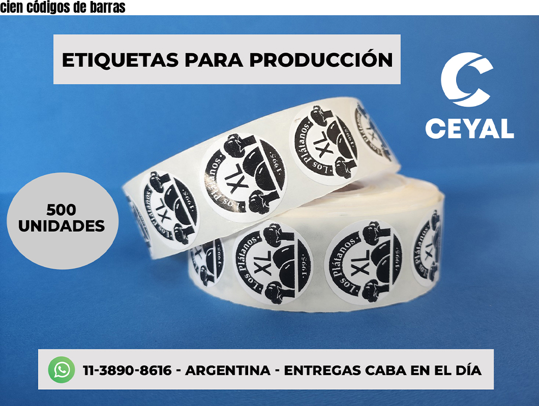 cien códigos de barras