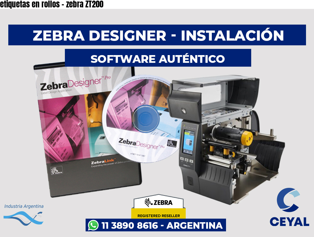 etiquetas en rollos - zebra ZT200